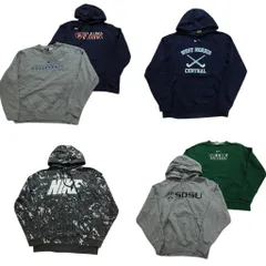 古着卸 まとめ売り ナイキ NIKE スウェット 6枚セット (メンズ Ｓ /Ｍ ) カモ柄 プルオーバー スウォッシュ マフポケット 中古 古着 NB8684