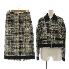 プラダ PRADA セットアップ 上下 22SS P520Mツイードジャケット P163T  