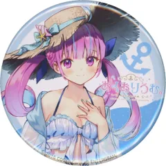 【中古】バッジ・ピンズ [単品] 湊あくあ 57mm缶バッジ 「PS4/Switchソフト あくありうむ。」 ゲオ購入特典