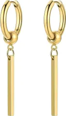 【在庫処分】リングピアス フープピアス メンズ レディース サージカルステンレス 金アレ対応 揺れる 両耳 錆びない 個性派 ユニセックス アクセサリー 男性 女性