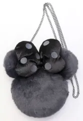 【中古】バッグ ミニーマウス ショルダーポシェット(ファー/ブラック) 「ディズニー」 東京ディズニーリゾート限定