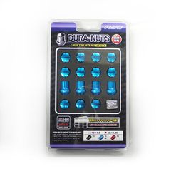【RAYS正規品】レイズ ジュラナット ギアタイプ 4穴用 M12ｘP1.25 16個入 ブルーアルマイト ／アルミナット