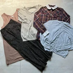 【まとめ売り】earth music & ecology レトロ ブラウス スカート カーディガン レディースMサイズ 5点セット