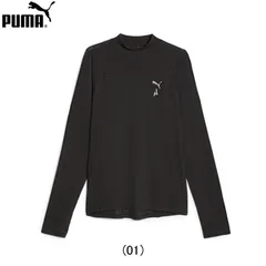プーマ PUMA SEASONS Men's Long Sleeve Tee シーズンズ メンズロング スリーブ ランニングTシャツ 長袖 メンズ 男性陸上・ランニング用品 L (01)プーマブラック