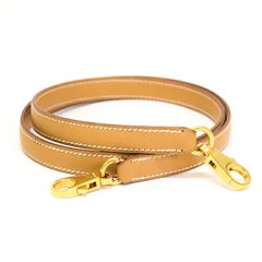 HERMES - エルメス HERMES サングル カヴァル バンドリエール バッグアクセサリー ショルダーストラップ キャンバス/レザー Y刻 ブラウン 新品同様 HERMES エルメス ショルダーストラップ バンドリエールサングル