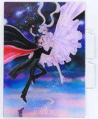 [Used] Acrylic Stand- Acrylic Panel: Original Illustration of Usagi Tsukino & Mamoru Chiba from "Pretty Guardian Sailor Moon Prism On Ice"