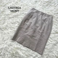 LAUTREAMONT ロートレアモンスカート　膝丈　ベージュ