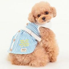 TINOTITO　丸衿ストライプワンピース　XSサイズ　Sサイズ