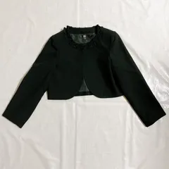 美品 BB 女の子 子供用 ジャケット ボレロ 120cm ブラック フリル かわいい 発表会 結婚式 セレモニー 卒園式 入園式