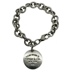 TIFFANY & CO.(ティファニー) Vintage Return to Round Tag Silver Bracelet ヴィンテージ リターントゥ ラウンド タグ シルバー ブレスレット シルバー