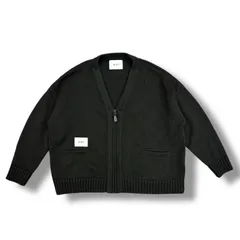 WTAPS ダブルタップス ロゴ ニット ジップ カーディガン ブラウン WTAPS ダブルタップス ロゴ ニット ジップ カーディガン ブラウン