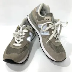 z472【574】ニューバランス US8.5 25.5cm/グレージュ 白 赤 グレー newbalance レディース スニーカー 中古 dショッピング |ニューバランス New Balance NSスパイクレス UGS574 V3