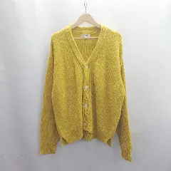 ◇ ⊇ ASTRONOMY 長袖 ニットカーディガン サイズS イエロー メンズ E  【1503050041737】のサムネイル