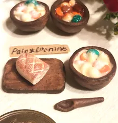 ミニチュアフード  クリームシチューセット マーブルチョコ - ミニチュア食品