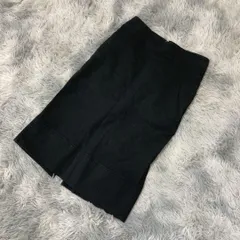 ~【良品】mjuka  ミューカ  ひざ丈スカート【F】上品  一点もの  レディース  おしゃれ  黒系  ブラック【送料無料】のサムネイル