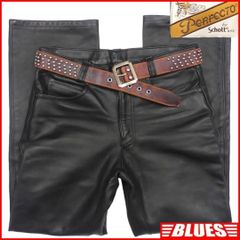 Schott ショット レザーパンツ W32 パーフェクト 80s ビンテージ 黒 本革 レザーパンツ_ウエスト83cmから87cm一覧←SEULB屋着古← JJ395