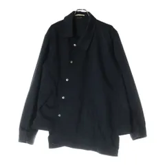 コムデギャルソンオムプリュス ポリ縮ノーカラージャケット エステル縮絨 CDG HOMME PLUS EVER GREEN(コム デ ギャルソン オム プリュス