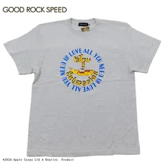 GOOD ROCK SPEED グッドロックスピード プリントTシャツ ビートルズ 半袖  イエローサブマリン Yellow Submarine プリントTシャツ TEE