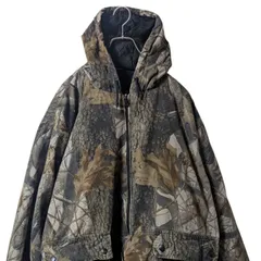 【OUTFITTERS RIDGE】リアルツリーカモ 中綿入り キルティング パーカー f042 huyu