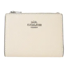 新品 コーチ COACH 2つ折り財布 レザー バイフォールド ウォレット チョーク