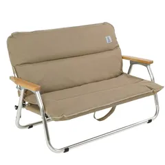 【新品】 DOD(ディーオーディー) グッドラックソファロー 座面の低い2人掛け折りたたみチェア 【アルミ合金製】 CS2-900-TN 0