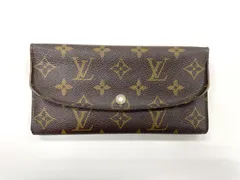 LOUIS VUITTON ルイ・ヴィトン モノグラム ポルトフォイユ・エミリー ファスナー長財布 M41943 ブラウン × フューシャピンク フランス製