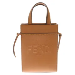 FENDI (フェンディ) GO TO SHOPPER SMALL 7VA584 ゴートゥショッパー レザークロスボディバッグ 2WAYショルダーバッグ ハンドバッグ ブラウンのサムネイル