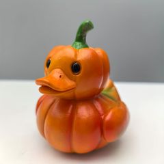 オブジェ 置物 かぼちゃ型のアヒル あひる ダック インテリア リビング ダイニング 玄関 寝室 装飾 オーナメント 樹脂 プレゼント ギフト オシャレ 秋 ハロウィン