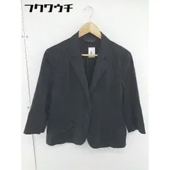 ◇ INDIVI インディヴィ 1B シングル 七分袖 テーラード ジャケット ブラック レディース  【中古】 【1107150009583】