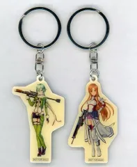 【中古】キーホルダー・マスコット(キャラクター) シノン＆アスナ メタルチャーム2種セット 「PS4ソフト ソードアート・オンライン -フェイタル・バレット-」 ララビット購入特典
