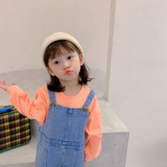 バックlogoロンT【オレンジ】