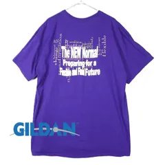【英文字Tシャツ】GILDAN THE NEW NORMAL PREPARING レタード メッセージ 半袖Tシャツ XLサイズ レッド【湘南倉庫】US古着　カラーTシャツ 17002905