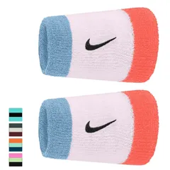 ナイキ NIKE スウッシュ クラシック ダブルワイド リストバンド 2P 手首 汗止め 2個セット メンズ レディース スポーツ  nike   トレーニング  ランニング  サッカー バスケ テニス ゴルフ /BN4000-