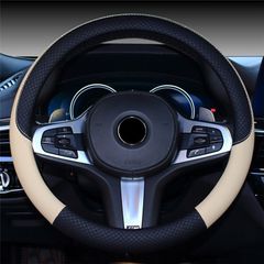 ハンドルカバー 軽自動車 車 ステアリングカバー 車 自動車 ハンドル カバー ステアリング O型 革 レザー qiche01