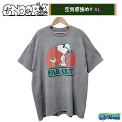 スヌーピー Tシャツ XL グレー ピーナッツ キャラクター キャラT T-Shirt Tee 半袖 ゆるだぼ ユニセックス ストリート Y2K Snonpy PEANUTS キャラT アニメ アニメT ウッドストック オーバーサイズ タグなし 古着 B136