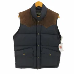 エディーバウアー Eddie Bauer ウエスタン レザー ダウンベスト メンズ import：S のサムネイル