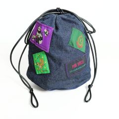 ピンクハウス×ケイタマルヤマ★ネームワッペン デニムBAG トラ＆パンダ　インディゴブルー系　＊ｋ3951