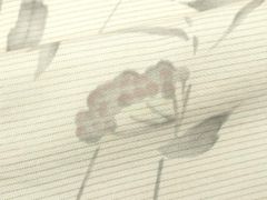 銀座好みMFSBO淡い水色が素敵 作家もの 野薔薇 モダンな名古屋帯 