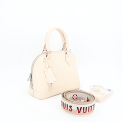 ルイ・ヴィトン LOUIS VUITTON レディース エピ アルマ BB ホワイト  ハンドバッグ 美品