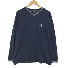 古着 ラルフローレン Ralph Lauren POLO JEANS COMPANY Vネック ロングTシャツ ロンT メンズL/eaa465403