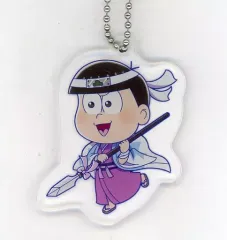 【中古】キーホルダー・マスコット(キャラクター) トド松 「セガコラボカフェ おそ松さん デフォルメアクリルチャーム～武士ver.～」