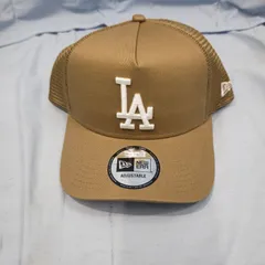 S92511 NEWERA ニューエラ  59FIFTY キャップ 9FORTY A-Frame トラッカー  タイプライター ロサンゼルス ドジャース ベージュ  帽子 未使用