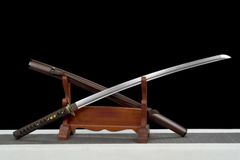 「檀」百錬模様鋼 打刀（全長103cm・超高硬度仕様）（工芸品模造品／鑑賞用）COSPLAY 装飾用”“非実戦 美術刀 刀装具 模擬刀  模造刀 鑑賞用 武具