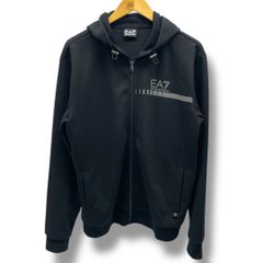 emporio armani エンポリオアルマーニ EA7ジップフーディーパーカー CLG917106475747 黒 ブラック Lサイズ メンズ 通年 有明ガーデンrecollect店 38 No.294