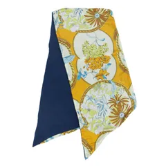 美品　マニプリ　ウールシルクWマフラー　五明マルシェLEE ドゥーズィエムクラス 美品 マニプリ ウールシルクWマフラー 五明マルシェLEE