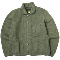 RRL ダブルアールエル Wool Cotton All Purpose Cardigan Jacket ブラウンズビーチ ウールコットンジャケット 782911165001 L Gray Double RL ゴマ塩 ビーチクロス 定価129,800円