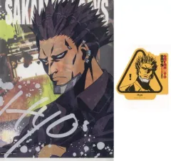 【中古】グッズセット 豹 A4クリアファイル・ステッカーセット 「一番くじ SAKAMOTO DAYS vol.2」 J賞