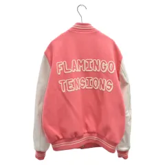 CELINE (セリーヌ) 22SS Flamingo Tension Loose Teddy Jacket 2V01I896C レザー切替 テディジャケット ブルゾン ピンクのサムネイル
