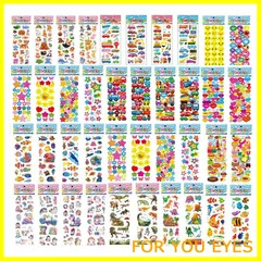 【新着商品】手帳 シール かわいい ふわふわシール シール 子供&幼児シール 男の子 女の子 40枚 シールセット大量 30種類シートデザイン デコシール キラキラ シールマルシェ 3Dテッカーシール ステッカー ランダムセット 車 動物 ハート 星 着せ替え