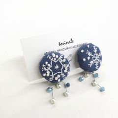 chouchoのピアスまたはイヤリング＊ブルー ミナペルホネン - メルカリ
